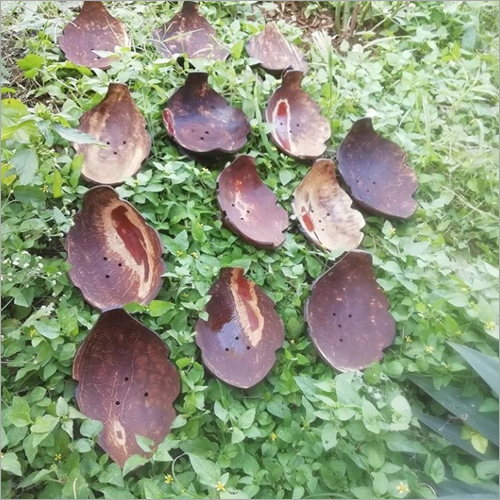 Brown Coconut Shell Soap Tray
