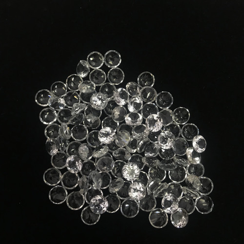 5mm White Topaz Faceted Round Loose Gemstones