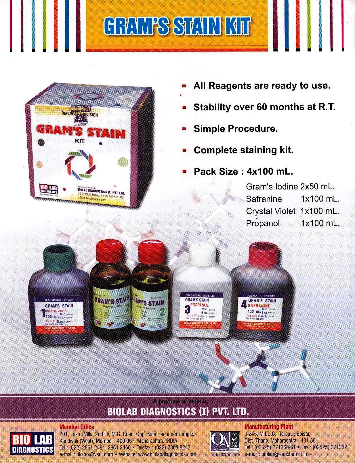 Gram Stain Kit