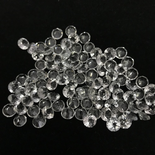 6mm White Topaz Faceted Round Loose Gemstones