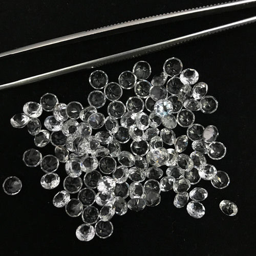 9mm White Topaz Faceted Round Loose Gemstones Grade: Aaa