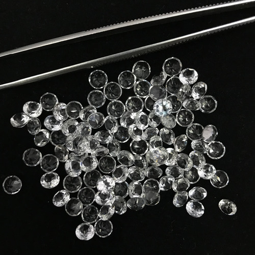 9mm White Topaz Faceted Round Loose Gemstones