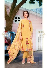 Yashika Riana Vol-4 The Lawn Collection For This Season Straight Suits Catalog