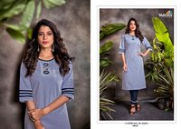 Vardan Designer Spark Vol 3 Heavy South Cotton Kurti With Bottom Catalog