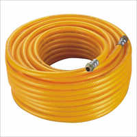 Pvc Spray Hose - Yellow, Round Pvc Design | Ideal For Industrial Use