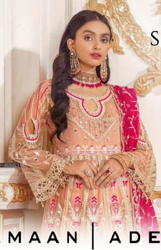Multi Color Shenyl Fab Emaan Adeel Vol-4 Pakistani Style Designer Heavy Suits Catalog