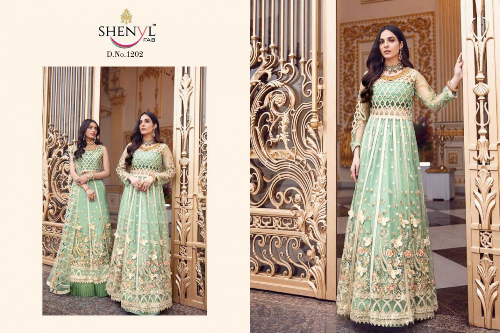 Shenyl Fab Emaan Adeel Vol-4 Pakistani Style Designer Heavy Suits Catalog
