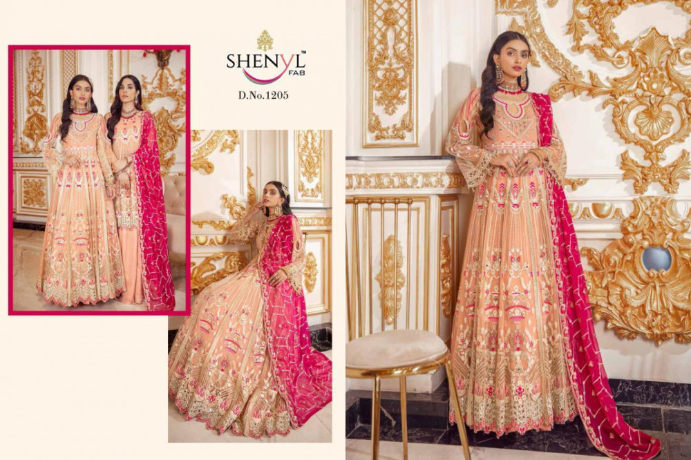 Shenyl Fab Emaan Adeel Vol-4 Pakistani Style Designer Heavy Suits Catalog