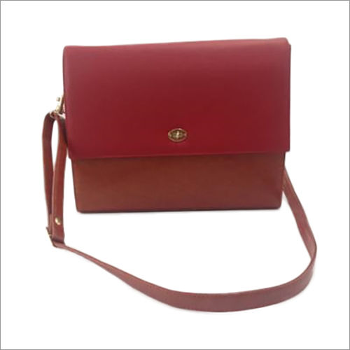 Ladies Leather Flap Bag