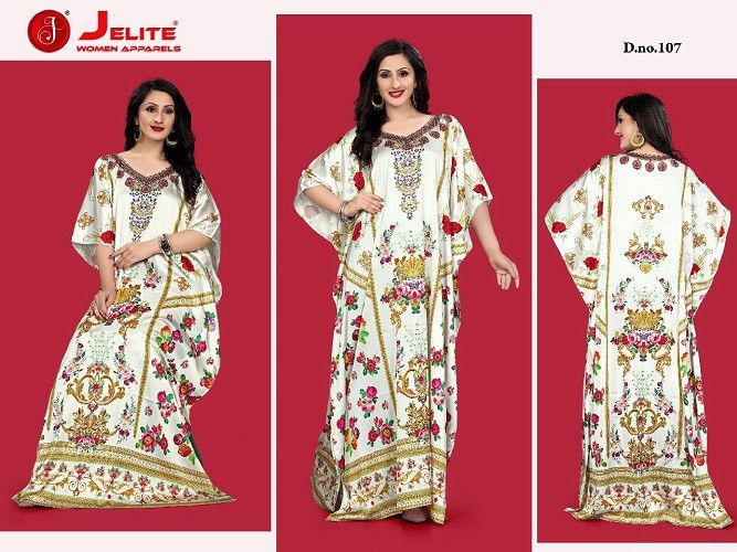 Jelite Kaftan E Nazakat Vol-1 Japan Satin Kaftans Catalog Collection