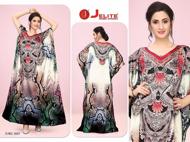 Jelite Kaftan E Nazakat Vol-3 Japan Satin Kaftans Catalog Collection