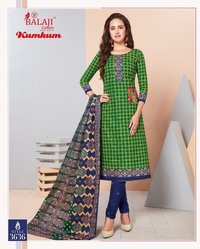 Balaji Kum Kum Vol-22 Printed Cotton Casual Wear Dress Material Catalog