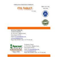 Ayurvedic Herbal Tablet For Disease - Itis Tablet