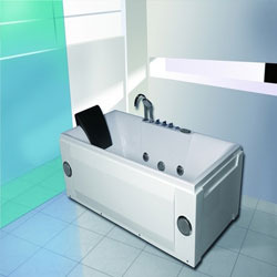 Rectangular Whirlpool Bathtub