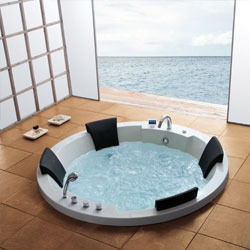 Round Four Seater Whirlpool Bathtub