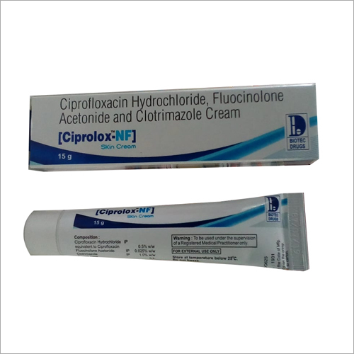 Ciprofloxacin Hydrochloride Fluocinolone Acetonide And Clotrimazole Cream