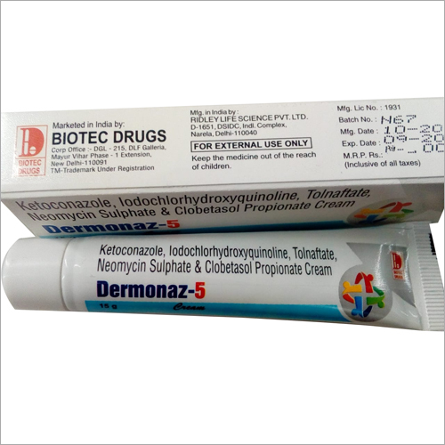 Ketoconazole Iodochlorhydroxyquinoline Tolnaftate Neomycin Sulphate And