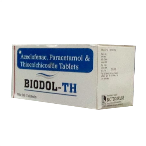 Aceclofenac Paracetamol and Thiocolchicoside Tablets