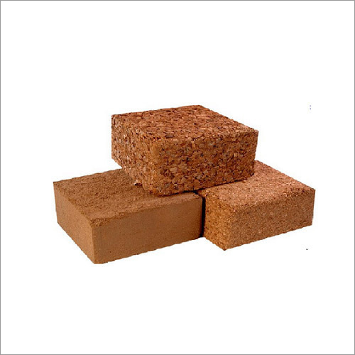 5 Kg Coco Peat Blocks - Semi Sieved, Square Shape, Dark Brown Coco Fiber | Eco-Friendly Coconut Fiber Material, Solid State, 15% Moisture Content