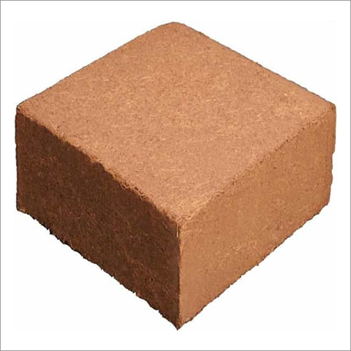 Coco Peat Block - 30x30x10 cm, Brown Solid Material | Eco-Friendly Coconut Fiber, Moisture Control at 10%