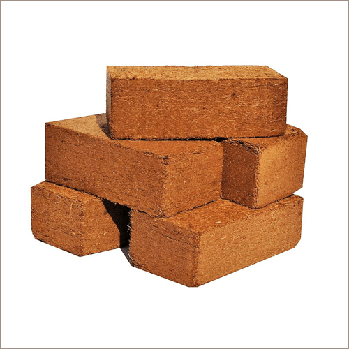 Rectangular Coco Pith Blocks - Eco-Friendly Coconut Fiber, Square Shape | Moisture Nil, Sustainable Garden Solution