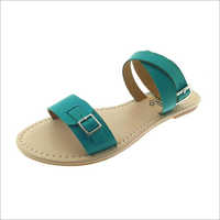 Womens Turqouise Leather Sandals