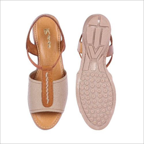 Womens Cream Burnish Leather Sandals