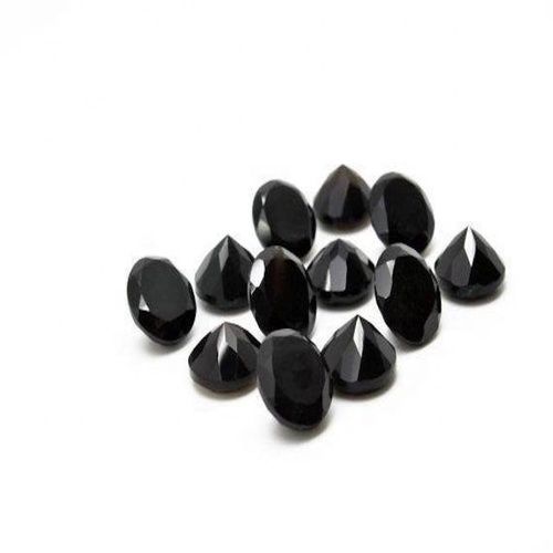 6mm Black Onyx Faceted Round Loose Gemstones