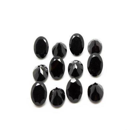 7mm Black Onyx Faceted Round Loose Gemstones