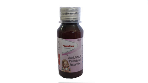 Powerflam - Aceclofenac Paracetamol Suspension General Medicines