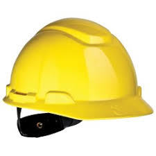 3m H-702r Safety Helmet, Yellow 4-point Ratchet Suspension