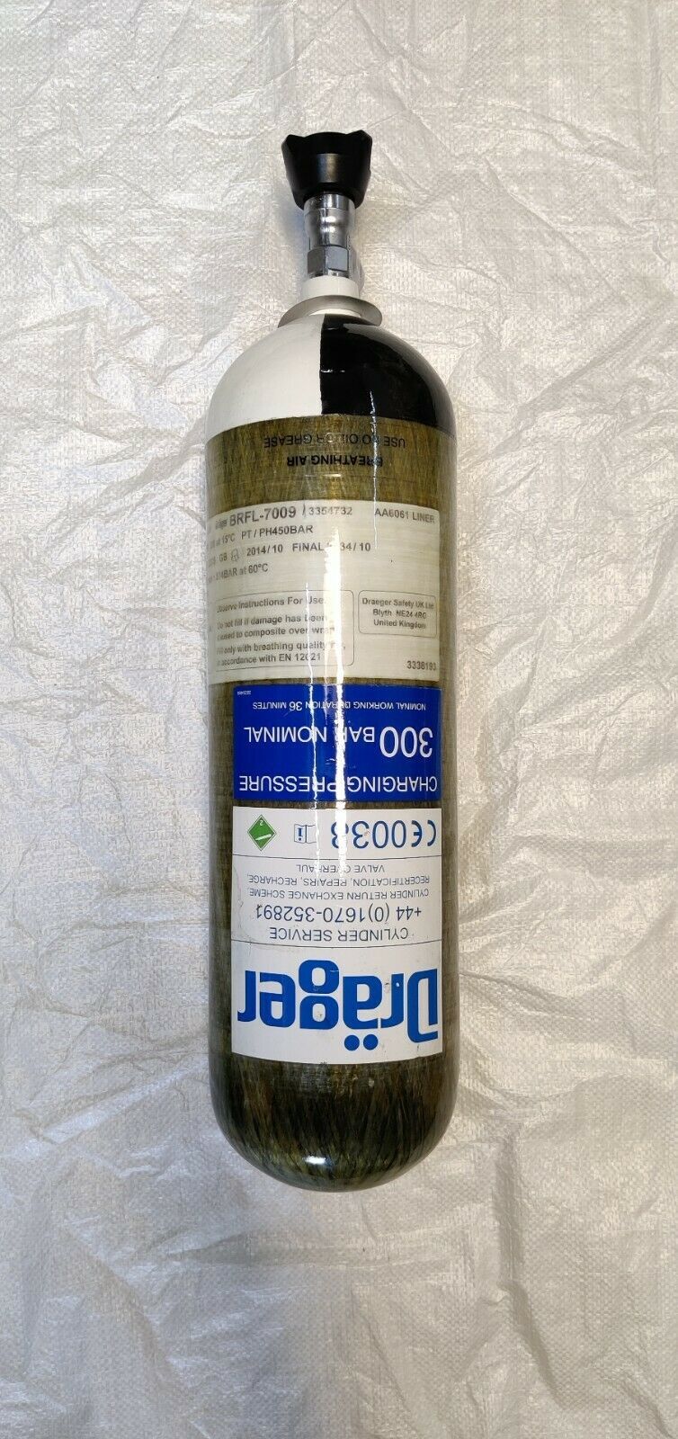 Dräger Carbon Composite Breathing Air Cylinder 6.8 Litres