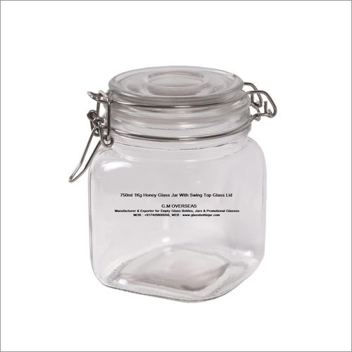 750ml 1Kg Honey Glass Jar With Swing Top Glass Lid