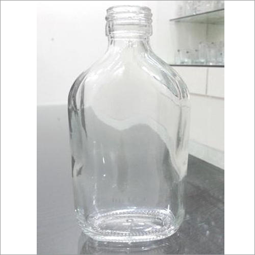 205 Ml Flat Generic Empty Glass Bottle By G. M. OVERSEAS