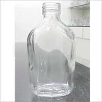 205 Ml Flat Generic Empty Glass Bottle