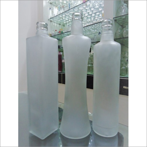 Frosted Empty Glass Bottles