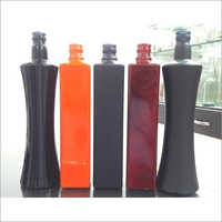 Color Coated Empty Glass Bottles Opaque - Glass, Standard Thickness, Curved Square Shape | Durable, Smooth Surface, Lightweight