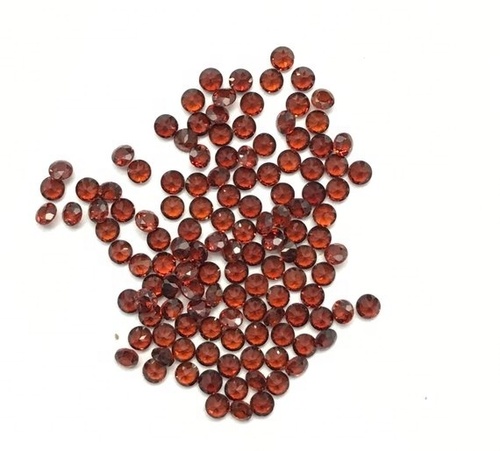 3mm Red Mozambique Garnet Faceted Round Loose Gemstones