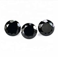 12mm Black Onyx Faceted Round Loose Gemstones