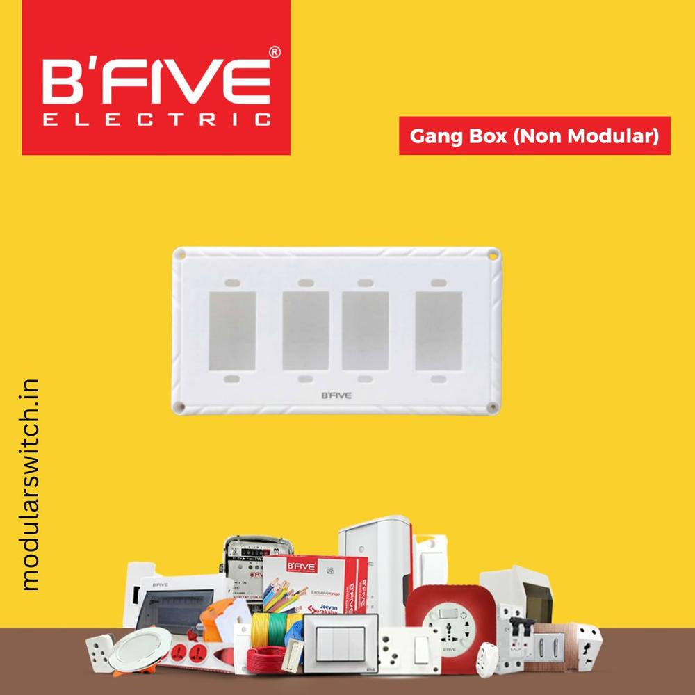 Gang Box (Non Modular) - Color: White