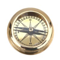 Marine Ship Brass Flat Compass 2 Inch