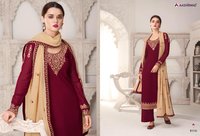 Aashirwad Creation Maria Georgette Designer Salwar Suit Catalog