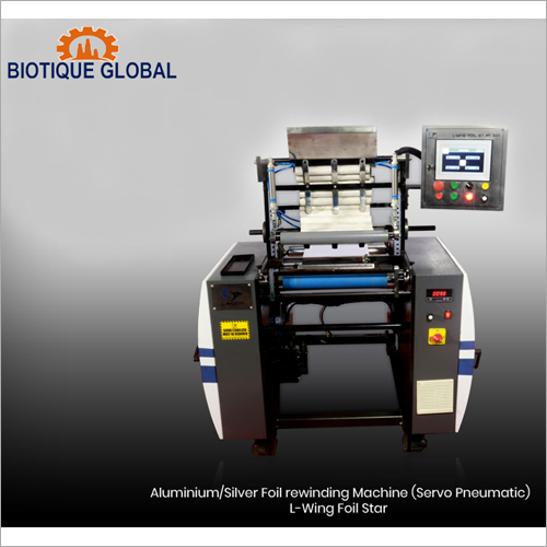 Servo Pneumatic Aluminium Silver Foil Rewinding Machine - 3200 Rolls Capacity/8 Hours, 1 kW Power Consumption | Automatic Operation, Electric Power Source, Painted Surface Treatment, Industrial Use, 1 Year Warranty