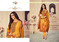 Triple A Kavya Satin Georgette Digtial Print With Embroidery Work Dress Material Catalog