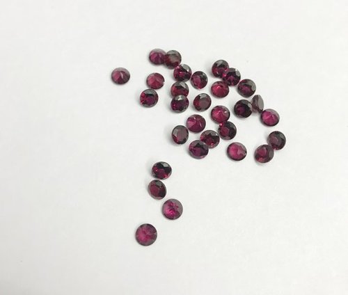 3mm Rhodolite Garnet Faceted Round Loose Gemstones