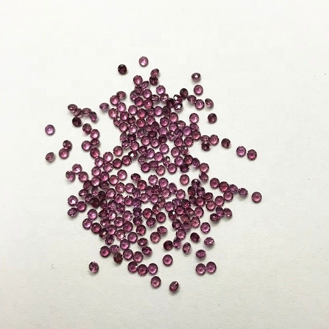 3mm Rhodolite Garnet Faceted Round Loose Gemstones