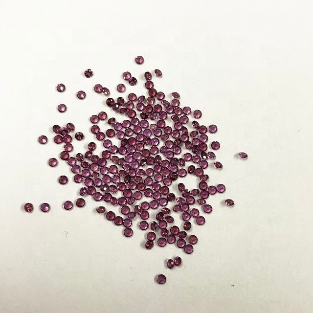 2mm Rhodolite Garnet Faceted Round Loose Gemstones
