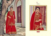 Eba Lifestyle Rose Gold Embroidery Designer Salwar Suit Catalog