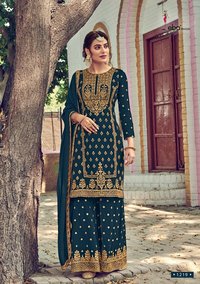 Eba Lifestyle Rose Gold Embroidery Designer Salwar Suit Catalog