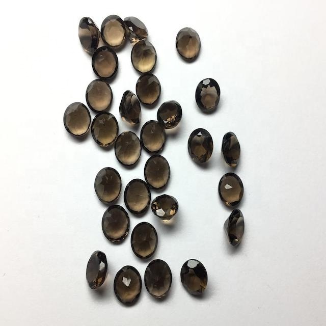 10mm Smoky Quartz Faceted Round Loose Gemstones